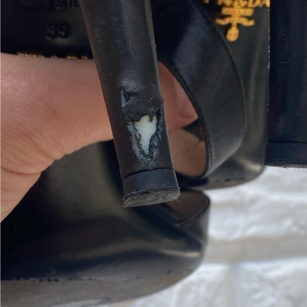 PRADA Milano Italy Leather Ankle Strap sandals 39 - Picture 4 of 12